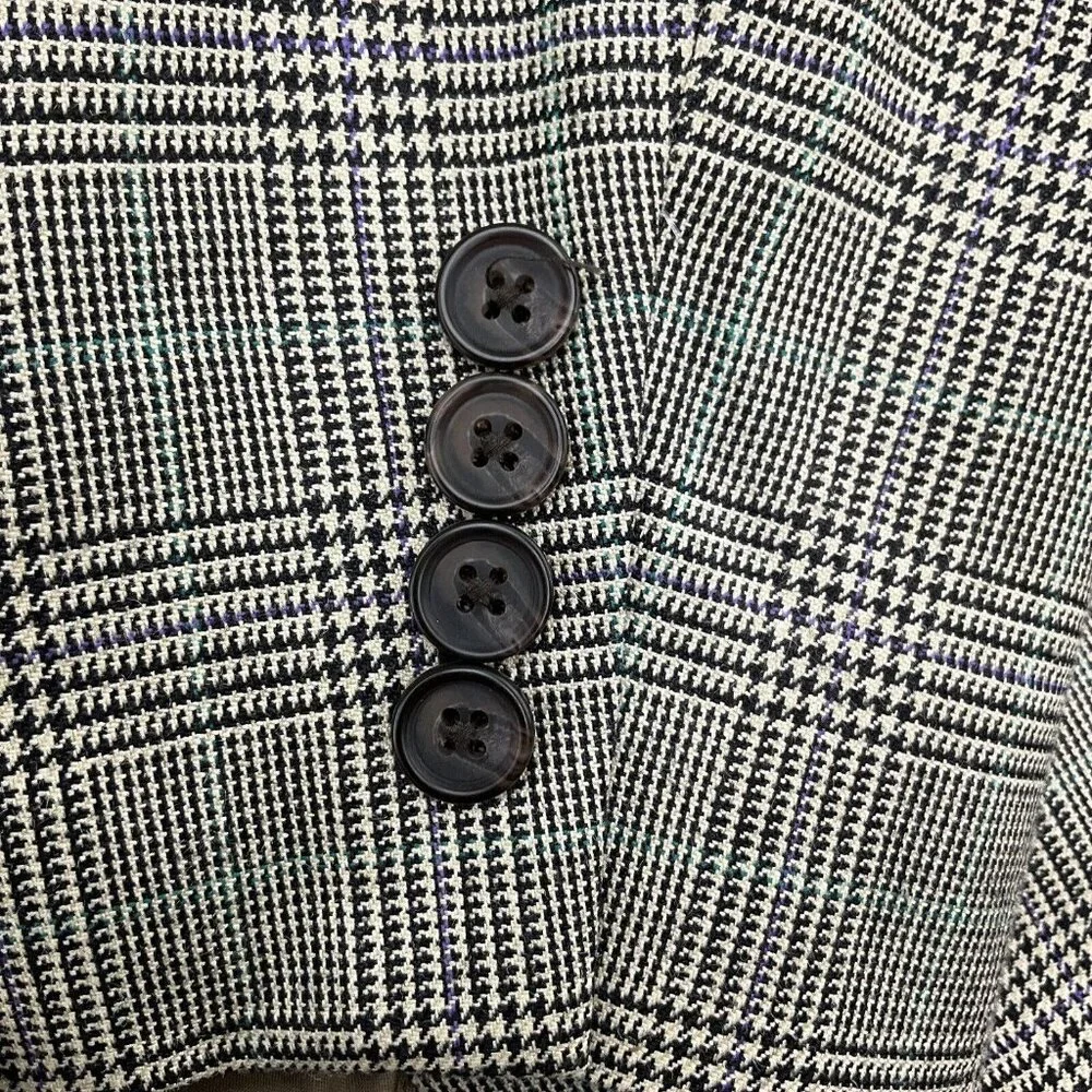 Lauren Ralph Lauren Blazer Men 40R‎ Purple Tan Prince Edward Plaid Silk Wool
